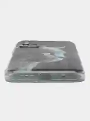 Тёмно-серый силиконовый чехол на Xiaomi Redmi 9T / Редми 9Т прозрачный, с рисунком, защита камеры