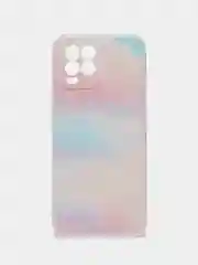 Пудровый чехол на Oppo Realme 8/8 Pro / Реалми 8/8 Про прозрачный, с рисунком, защита камеры