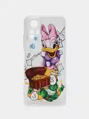 Конфетный чехол на Xiaomi Redmi Note 12S / Сяоми Редми Нот 12S прозрачный, с рисунком, защита камеры