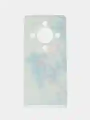 Лазурный силиконовый чехол на Honor X9A / Хонор X9A прозрачный, с рисунком, защита камеры