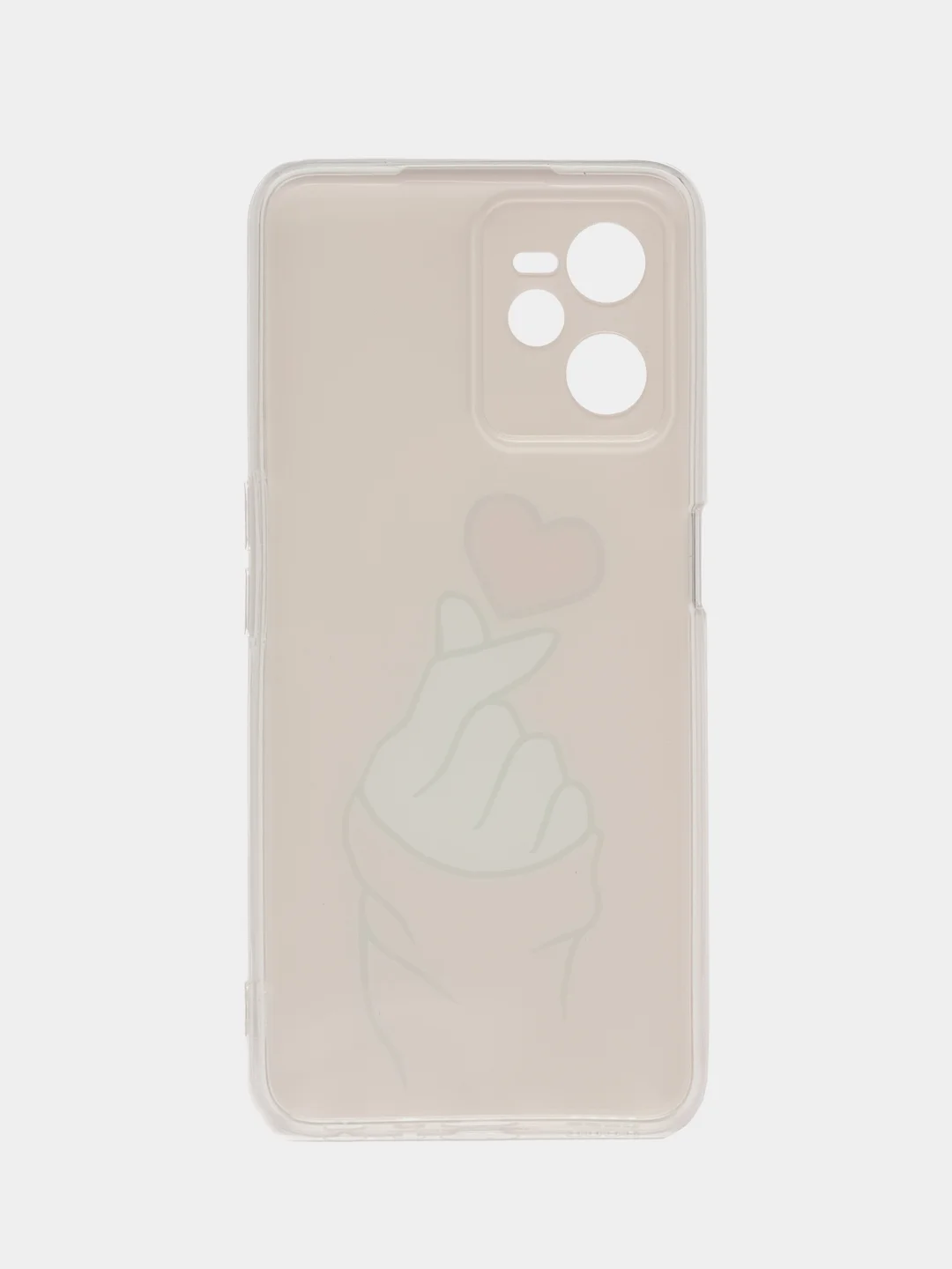 Коралловый силиконовый чехол на Realme C35 / Реалми С35 прозрачный, с рисунком, защита камеры