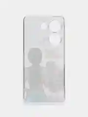 Сиреневый чехол на Tecno Camon 20/20 Pro 4G / Текно Камон 20/20 Про 4G прозрачный, с рисунком