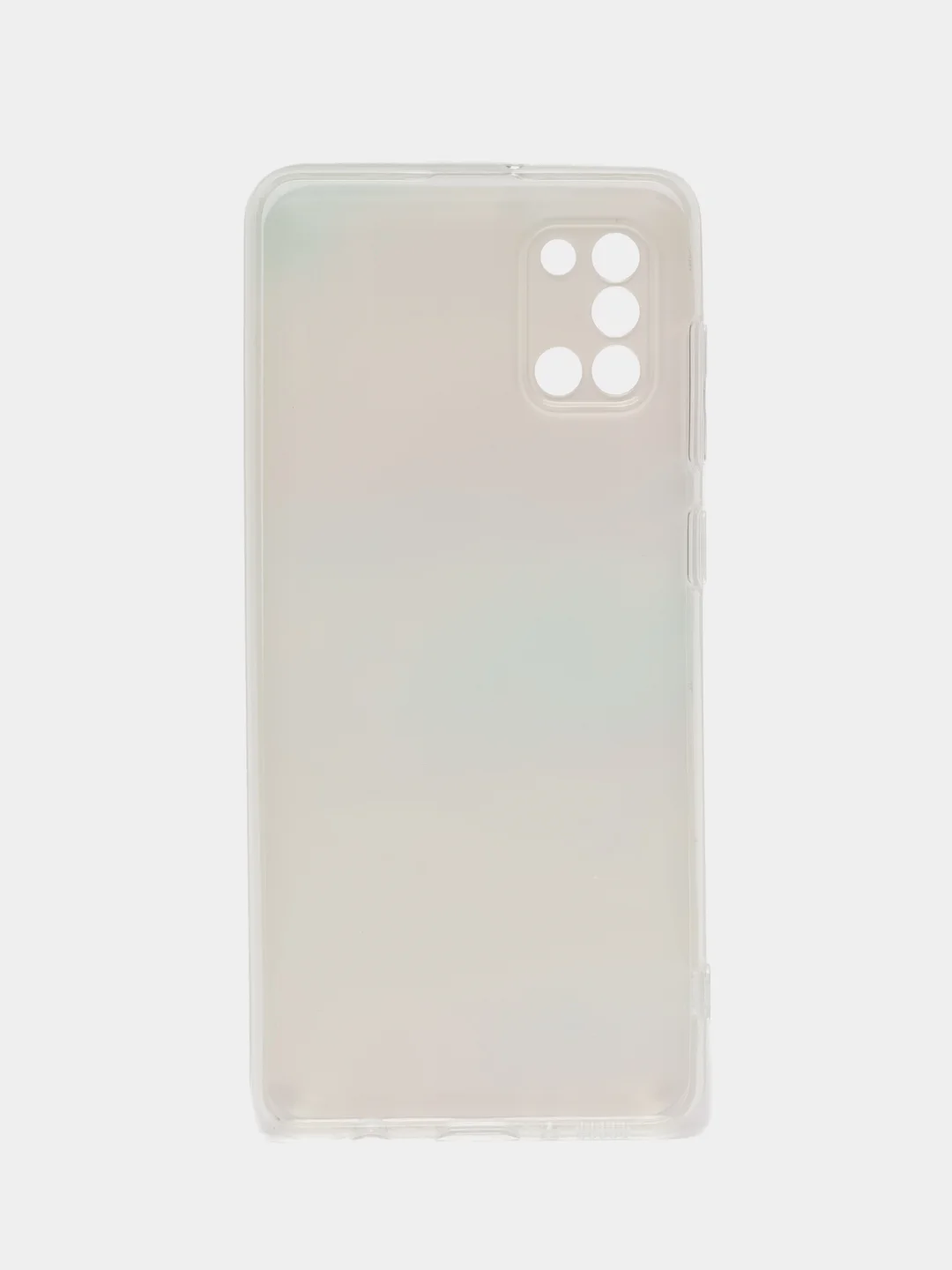 Пудровый чехол на Samsung Galaxy A31 / Самсунг А 31 прозрачный, с рисунком, защита камеры