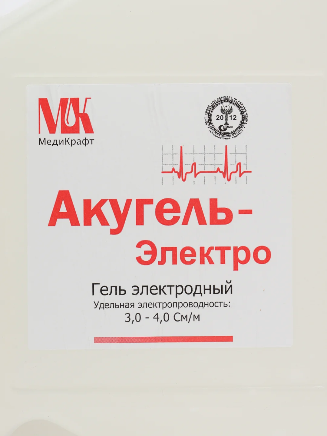 Гель для ЭКГ, ЭЭГ, РЭГ, ЭМГ Акугель Электро повышенная электропроводность 5 литров