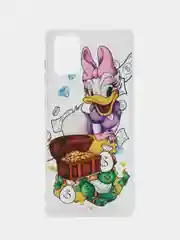 Конфетный чехол на Samsung Galaxy A71 4G / Самсунг А71 4G прозрачный, с рисунком, защита камеры