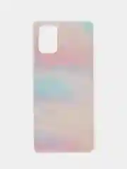 Пудровый чехол на Samsung Galaxy A71 4G / Самсунг А71 4G прозрачный, с рисунком, защита камеры