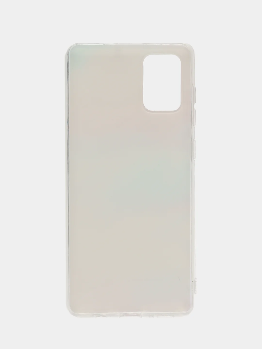 Пудровый чехол на Samsung Galaxy A71 4G / Самсунг А71 4G прозрачный, с рисунком, защита камеры