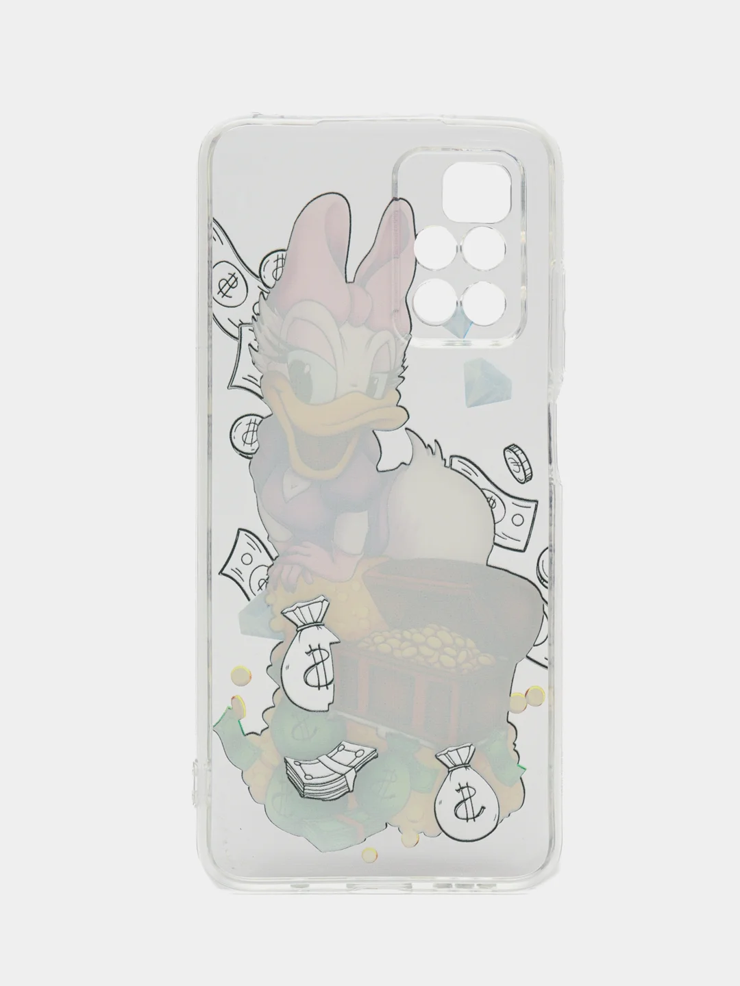 Конфетный чехол на Xiaomi Redmi 10 / Сяоми Редми 10 прозрачный, с рисунком, защита камеры