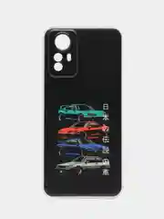 Хром чехол на Xiaomi Redmi Note 12S / Сяоми Редми Нот 12S прозрачный, с рисунком, защита камеры