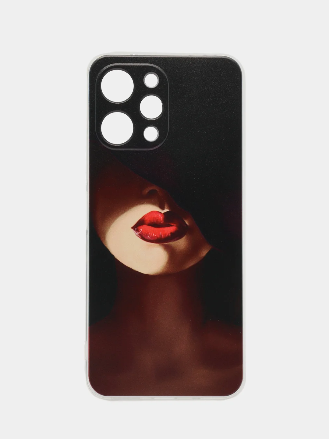Фиолетовый силиконовый чехол на Xiaomi Redmi 12 / Редми 12 прозрачный, с рисунком, защита камеры