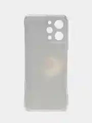 Фиолетовый силиконовый чехол на Xiaomi Redmi 12 / Редми 12 прозрачный, с рисунком, защита камеры