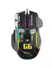 Проводная игровая бесшумная мышь с RGB-подсветкой