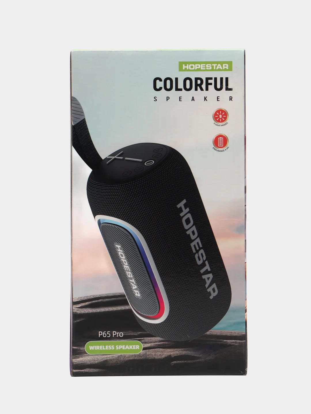 Черный портативная Bluetooth колонка HOPESTAR P65Pro - 50W с RGB подсветкой, TWS,  Premium