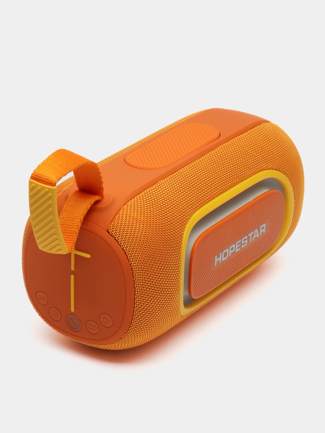 Оранжевый портативная Bluetooth колонка HOPESTAR P65Pro - 50W с RGB подсветкой, TWS,  Premium
