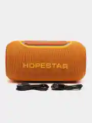 Оранжевый портативная Bluetooth колонка HOPESTAR P65Pro - 50W с RGB подсветкой, TWS,  Premium