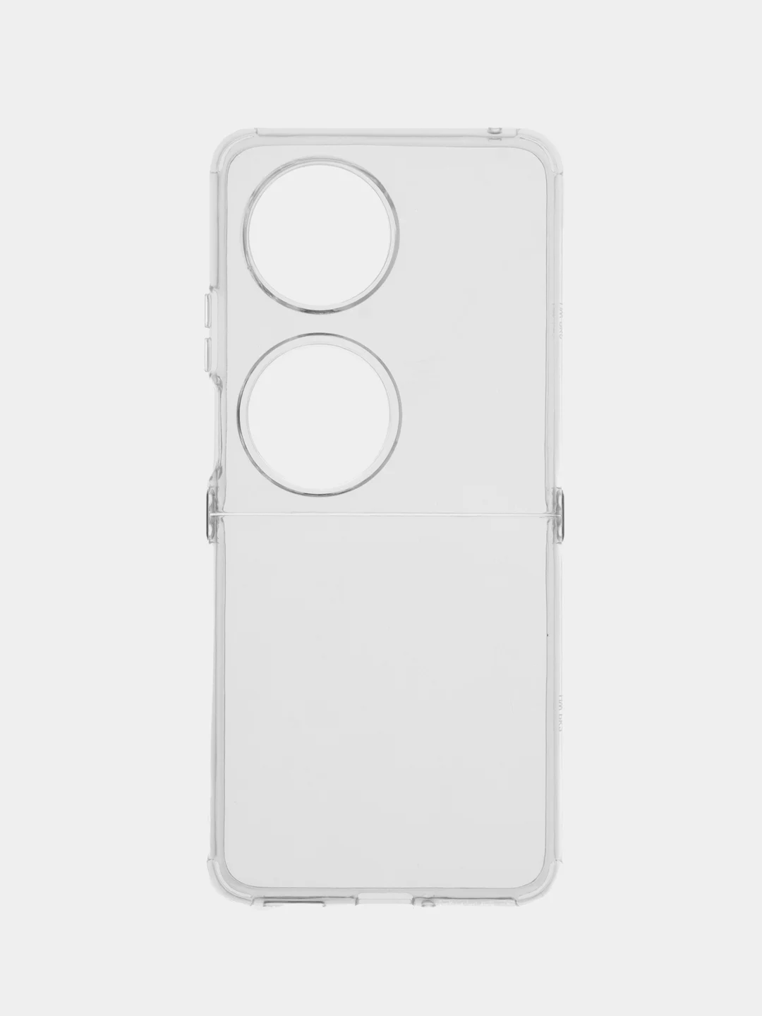 Прозрачный силиконовый чехол на Huawei Pocket 2 / Хуавей Покет 2 прозрачный, с рисунком