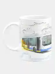 Кружка керамическая Лучшему водителю троллейбуса