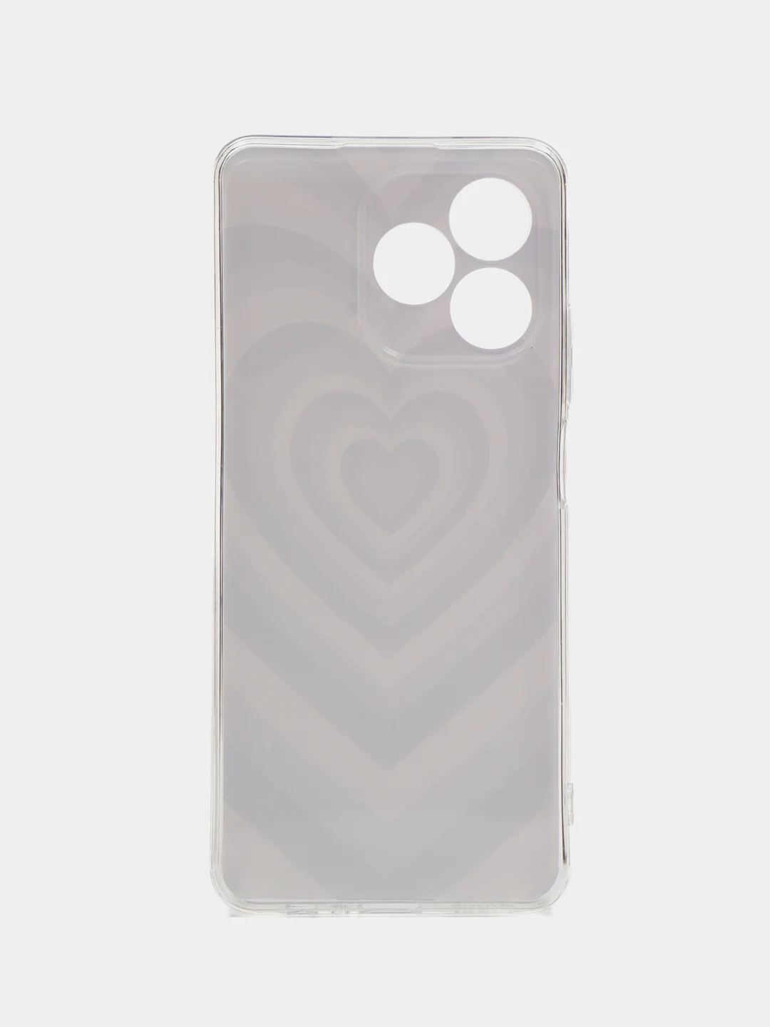 Лавандовый силиконовый чехол на Realme C53/C51 (Реалми С53/С51), прозрачный, с рисунком, защита камеры