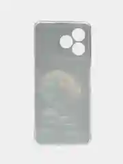 Фуксия силиконовый чехол на Realme C53/C51 (Реалми С53/С51), прозрачный, с рисунком, защита камеры