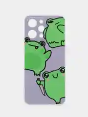 Лавандовый силиконовый чехол на Xiaomi Redmi 12 / Редми 12 прозрачный, с рисунком, защита камеры