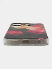 Кораллово-розовый чехол на Infinix Smart 7 Plus / Инфиникс Смарт 7 Плюс прозрачный, с рисунком