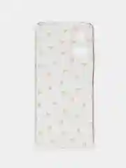 Коралловый меланж силиконовый чехол на Honor 90 Lite / Хонор 90 Лайт прозрачный, с рисунком, защита камеры