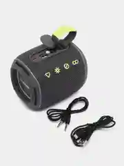 Тёмно-серый портативная Bluetooth колонка HOPESTAR P63 с RGB подсветкой, TWS, Premium