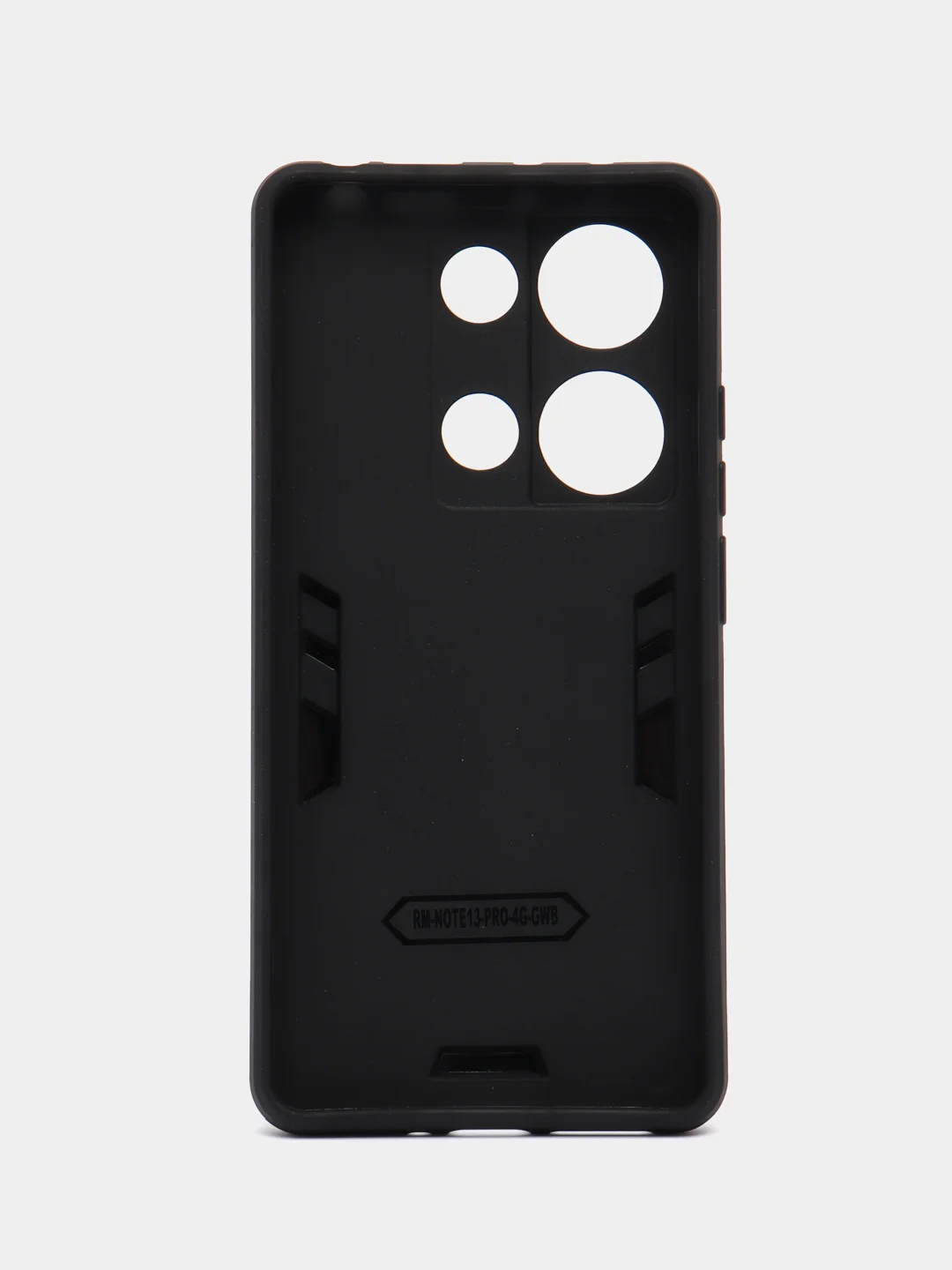 Синий чехол Xiaomi Redmi Note 13 Pro 4G/Poco M6 Pro 4G противоударный с подставкой кольцом
