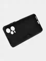 Синий чехол Xiaomi Redmi Note 12 Pro + (Plus) противоударный, с металлической подставкой кольцом