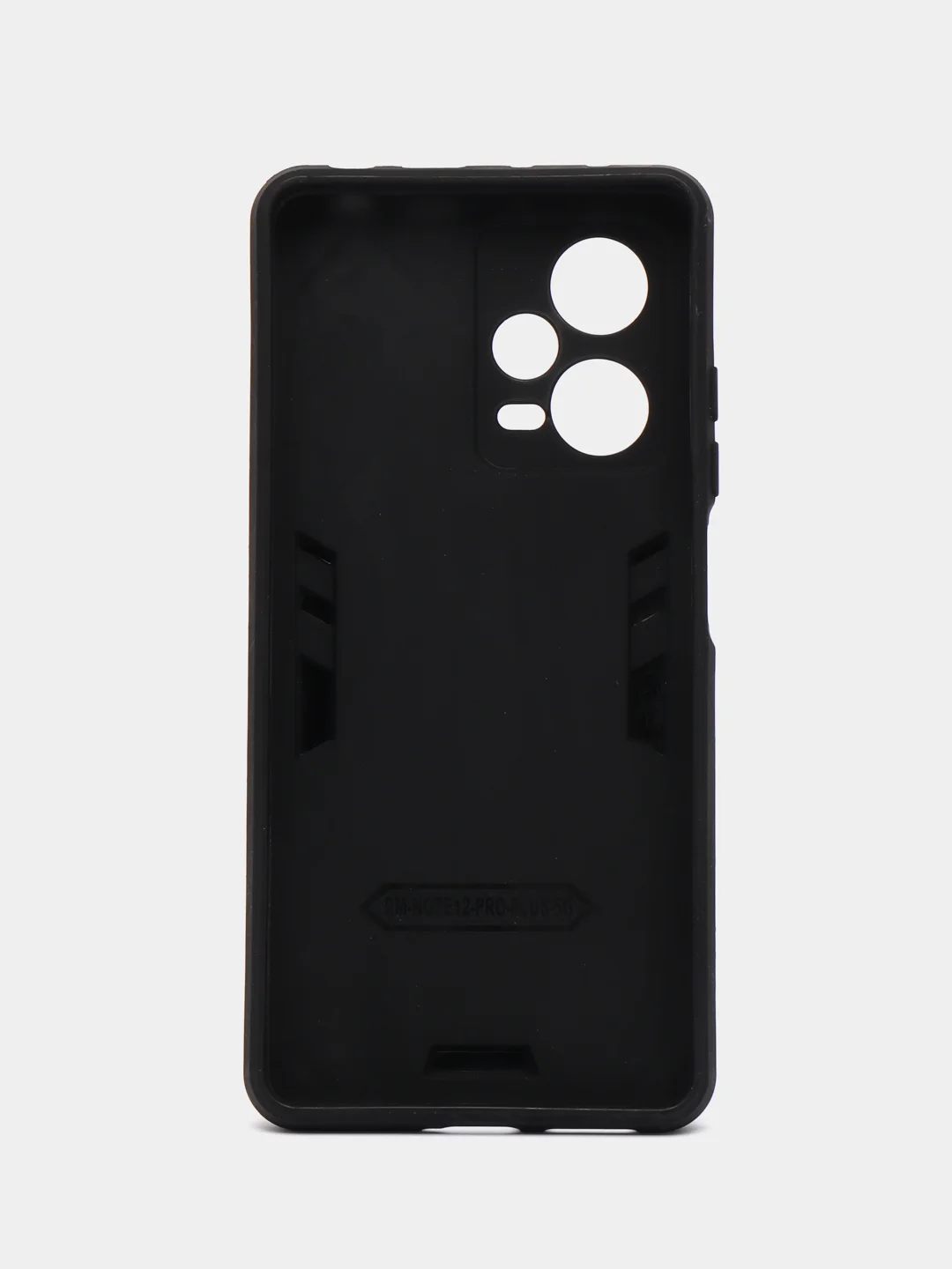 Синий чехол Xiaomi Redmi Note 12 Pro + (Plus) противоударный, с металлической подставкой кольцом
