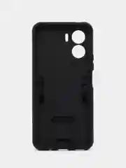 Черный чехол Honor 90 Lite (Хонор 90 Лайт) противоударный, с металлической подставкой кольцом