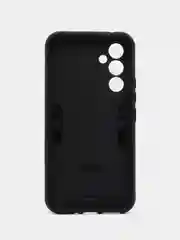 Черный чехол для Samsung Galaxy A54 противоударный, с металлической подставкой кольцом