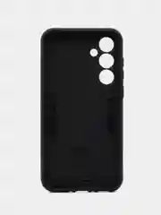 Черный чехол для Samsung Galaxy A35 5G противоударный, с металлической подставкой кольцом