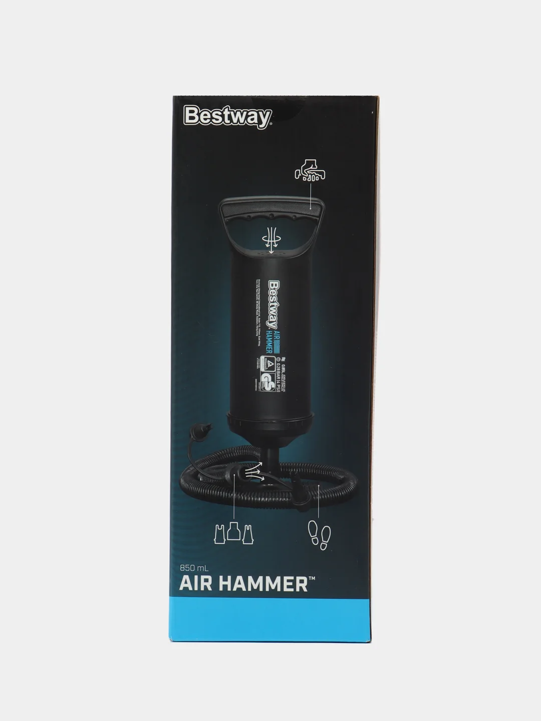 Насос ручной Bestway для надувного матраcа. 36/30 см