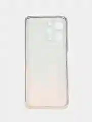 Оранжевый силиконовый чехол на Xiaomi Redmi 12 / Редми 12 прозрачный, с рисунком, защита камеры