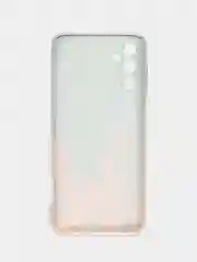Оранжевый чехол на Samsung Galaxy A14 4G / Галакси A14 4G прозрачный, с рисунком, защита камеры