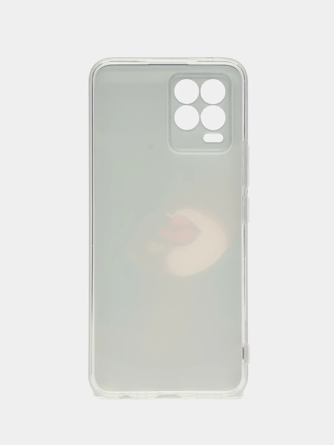 Фиолетовый чехол на Oppo Realme 8/8 Pro / Реалми 8/8 Про прозрачный, с рисунком, защита камеры