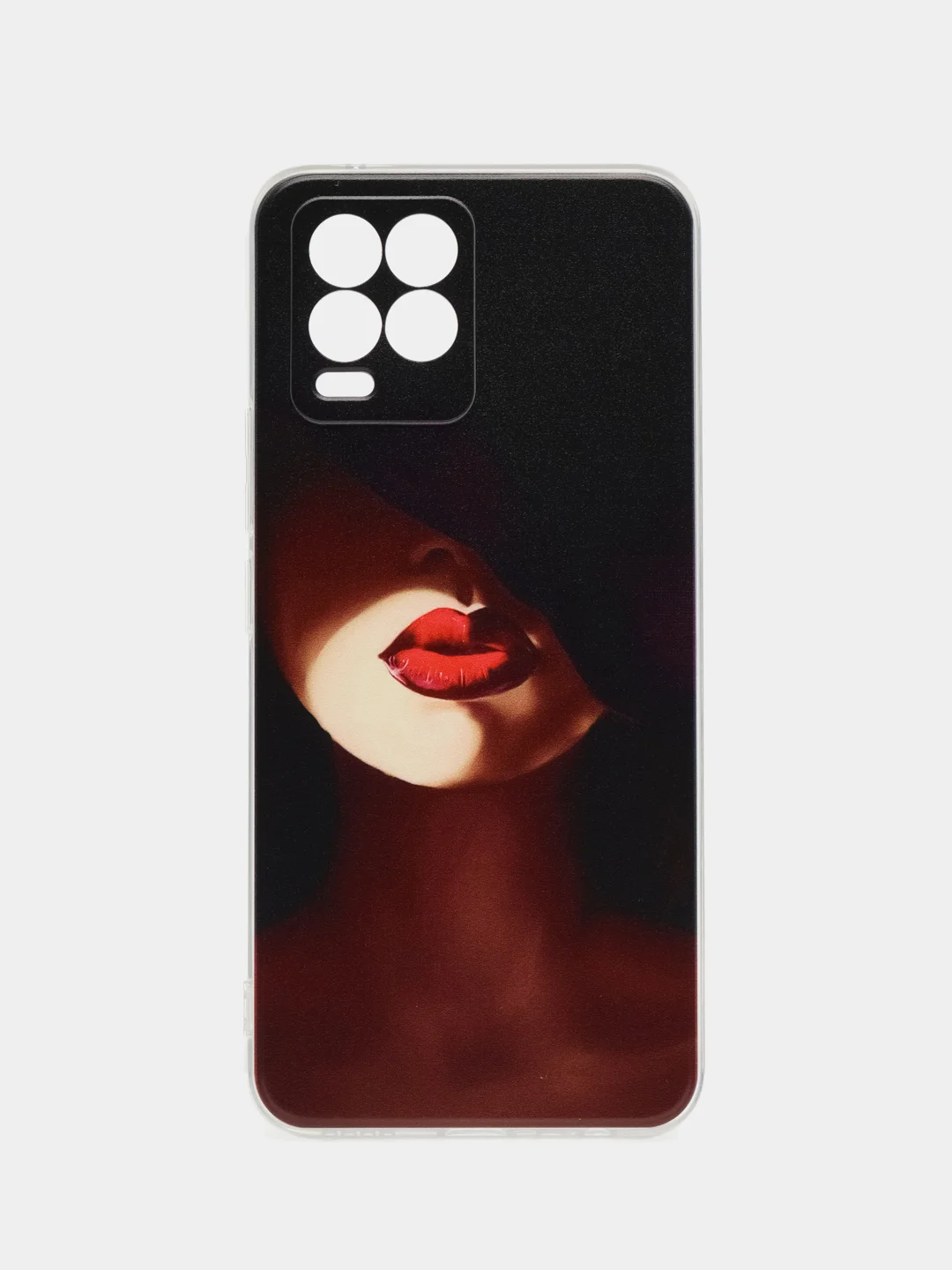 Фиолетовый чехол на Oppo Realme 8/8 Pro / Реалми 8/8 Про прозрачный, с рисунком, защита камеры