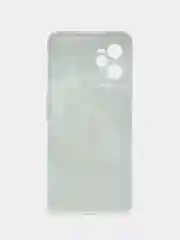 Синий силиконовый чехол на Realme C35 / Реалми С35 прозрачный, с рисунком, защита камеры