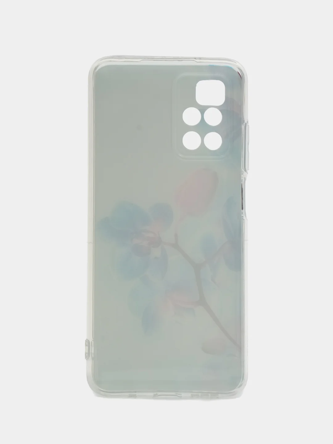 Лазурный чехол на Xiaomi Redmi 10 / Сяоми Редми 10 прозрачный, с рисунком, защита камеры