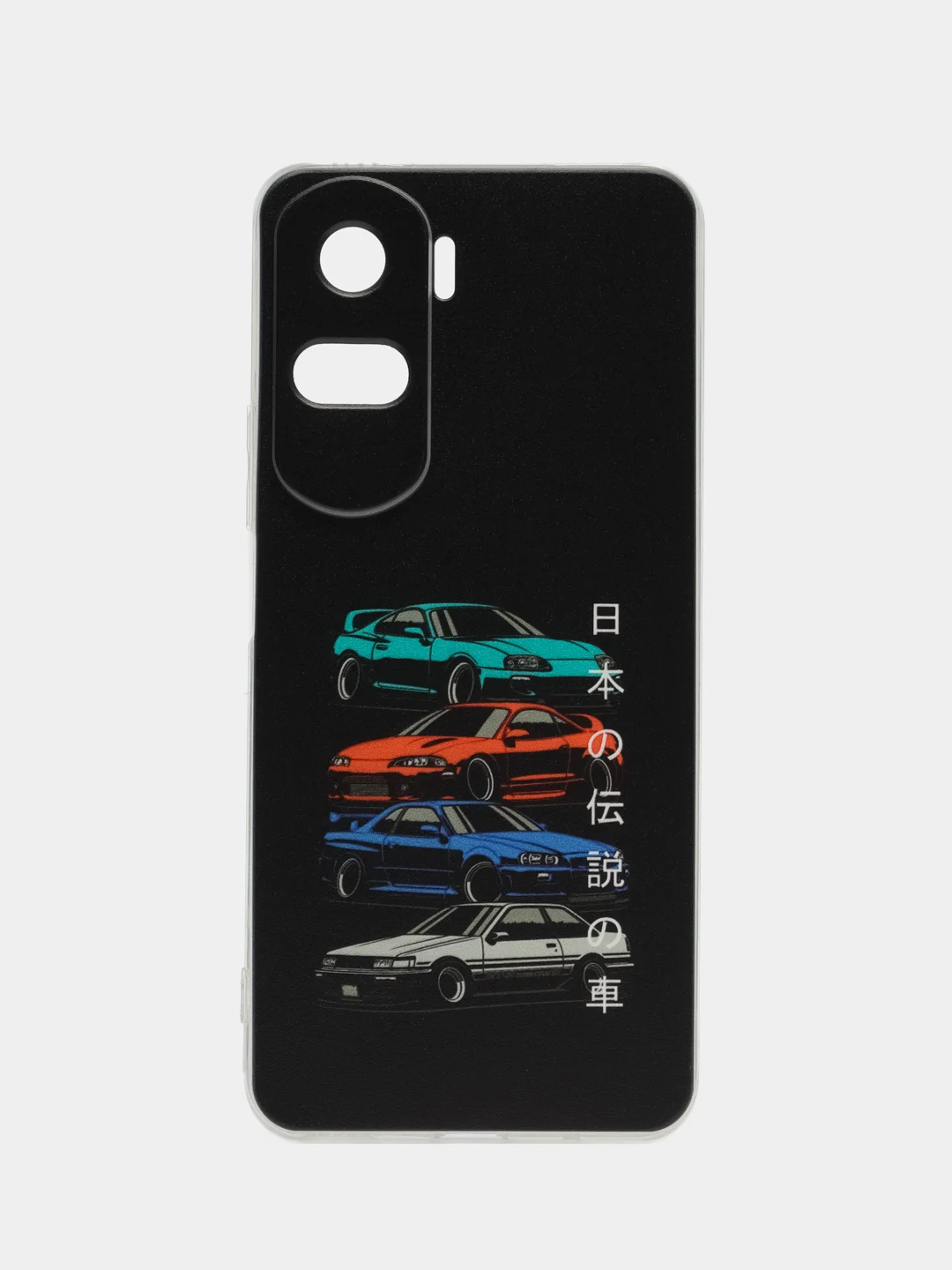 Хром силиконовый чехол на Honor 90 Lite / Хонор 90 Лайт прозрачный, с рисунком, защита камеры