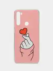 Коралловый чехол на Xiaomi Redmi Note 8T / Сяоми Редми Нот 8T прозрачный, с рисунком, защита камеры