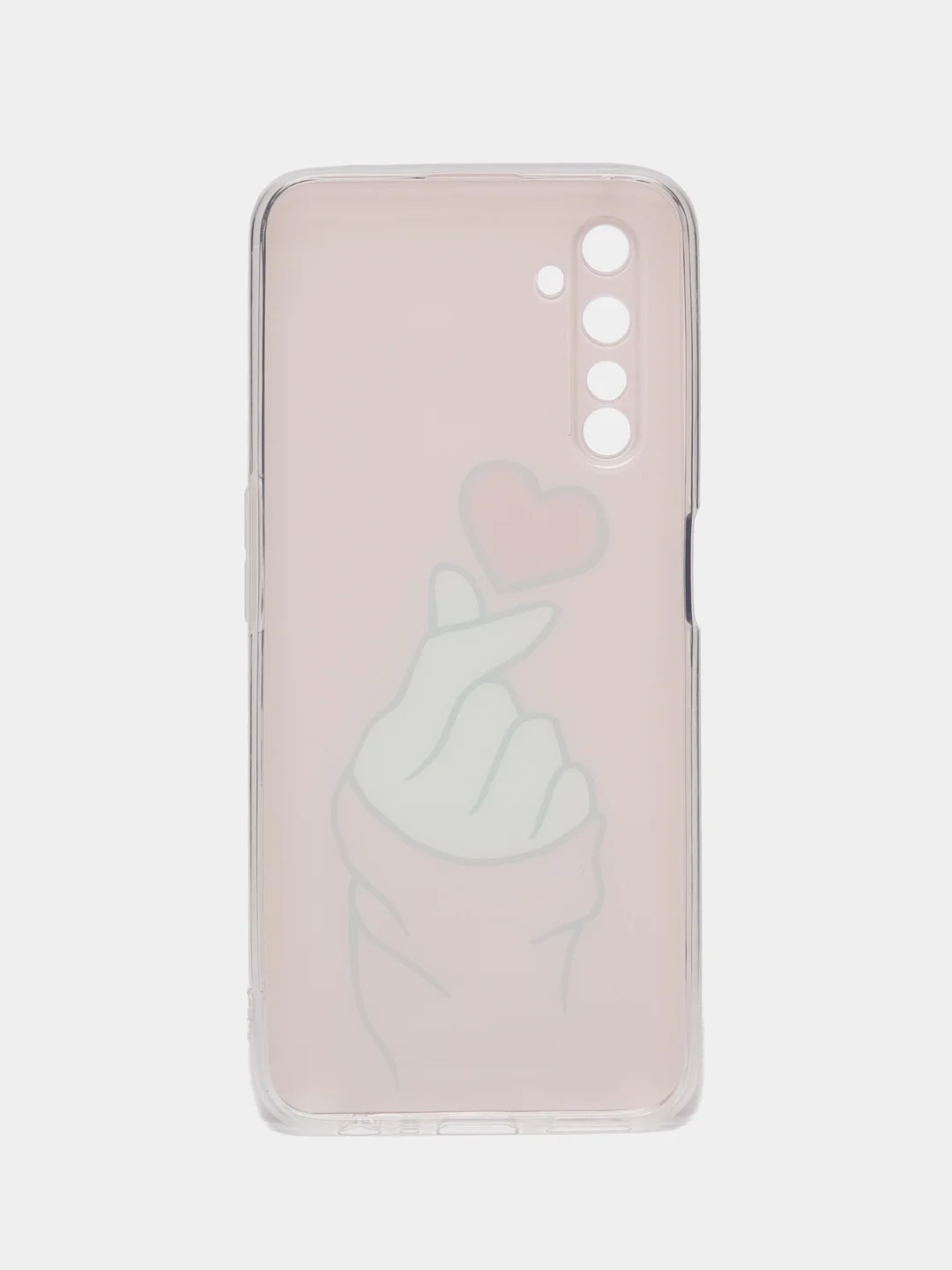 Коралловый силиконовый чехол на Realme 6 Pro / Реалми 6 Про прозрачный, с рисунком, защита камеры