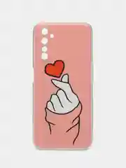 Коралловый силиконовый чехол на Realme 6 Pro / Реалми 6 Про прозрачный, с рисунком, защита камеры
