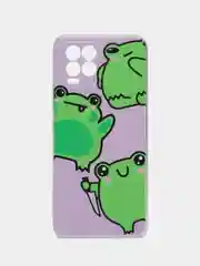 Лавандовый чехол на Oppo Realme 8/8 Pro / Реалми 8/8 Про прозрачный, с рисунком, защита камеры