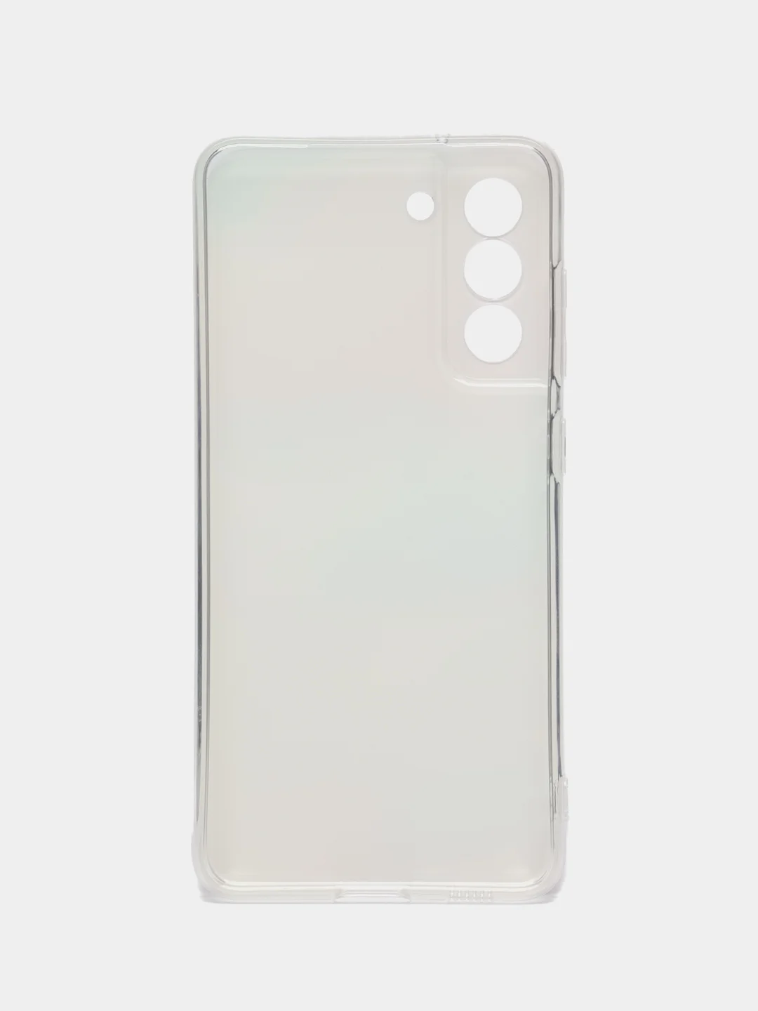 Пудровый чехол на Samsung Galaxy S21 FE 5G / Самсунг S21 FE прозрачный, с рисунком, защита камеры