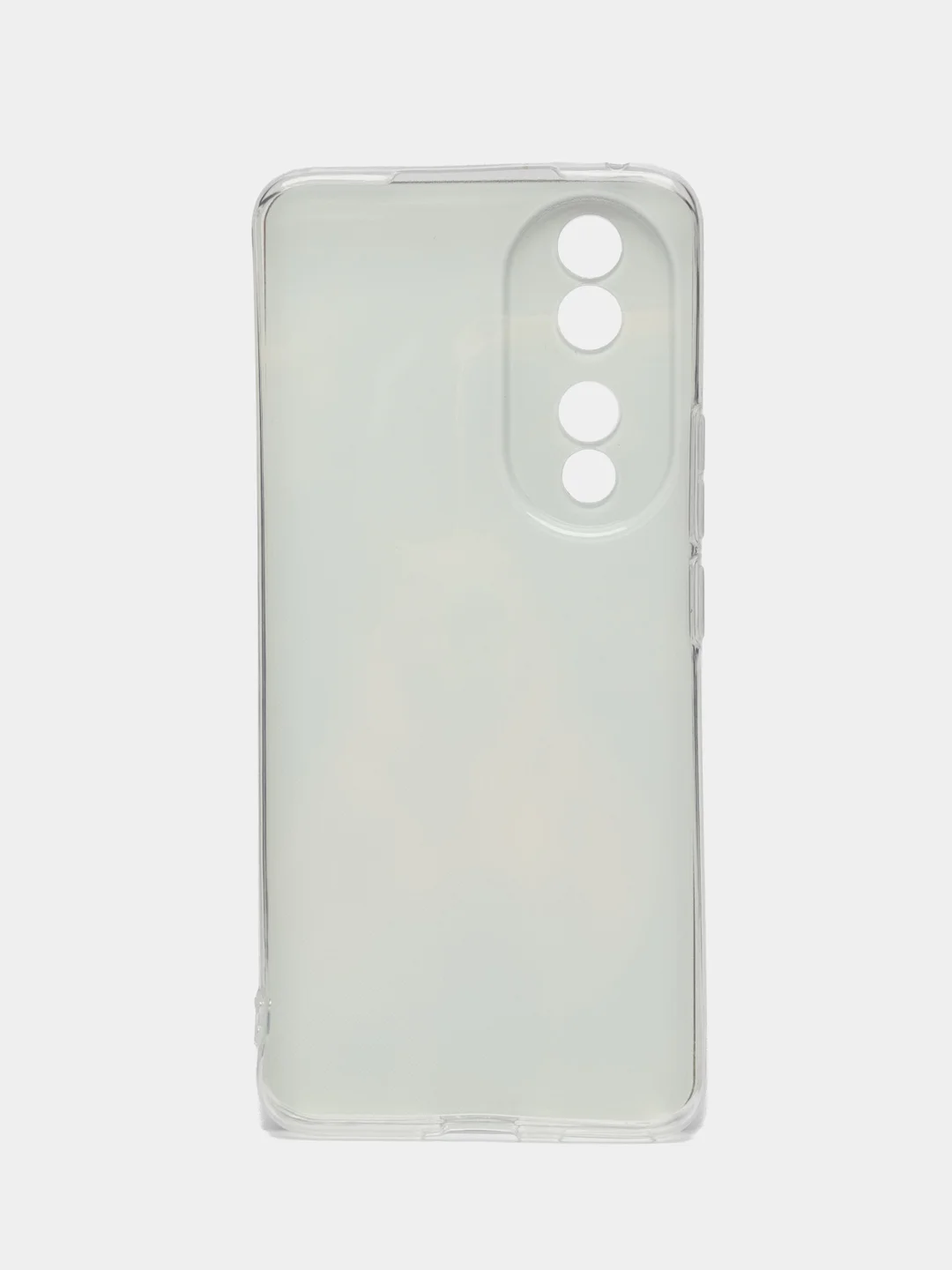 Коричневый силиконовый чехол на Honor 90 / Хонор 90 прозрачный, с рисунком, защита камеры