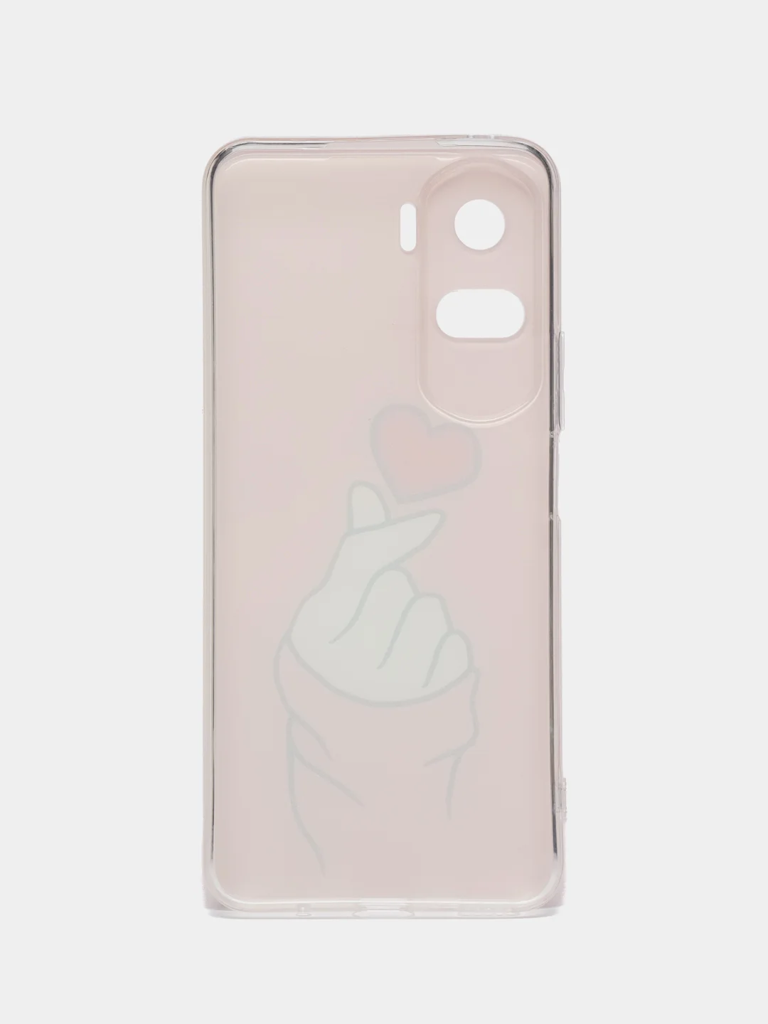 Коралловый силиконовый чехол на Honor 90 Lite / Хонор 90 Лайт прозрачный, с рисунком, защита камеры