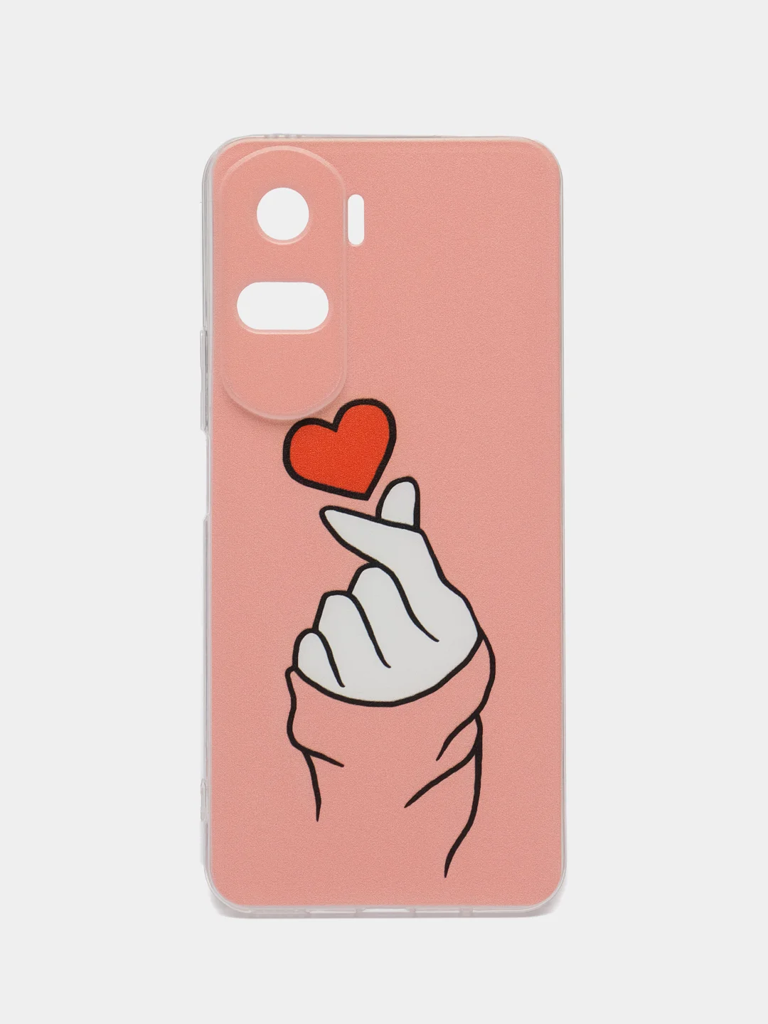 Коралловый силиконовый чехол на Honor 90 Lite / Хонор 90 Лайт прозрачный, с рисунком, защита камеры