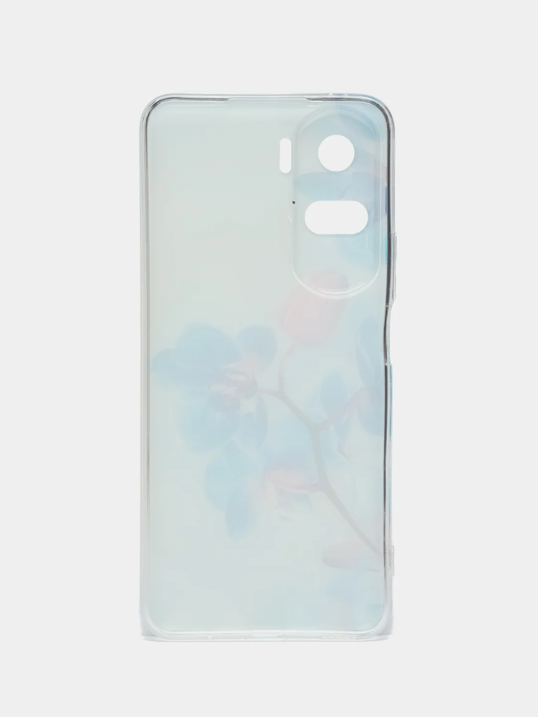 Лазурный силиконовый чехол на Honor 90 Lite / Хонор 90 Лайт прозрачный, с рисунком, защита камеры